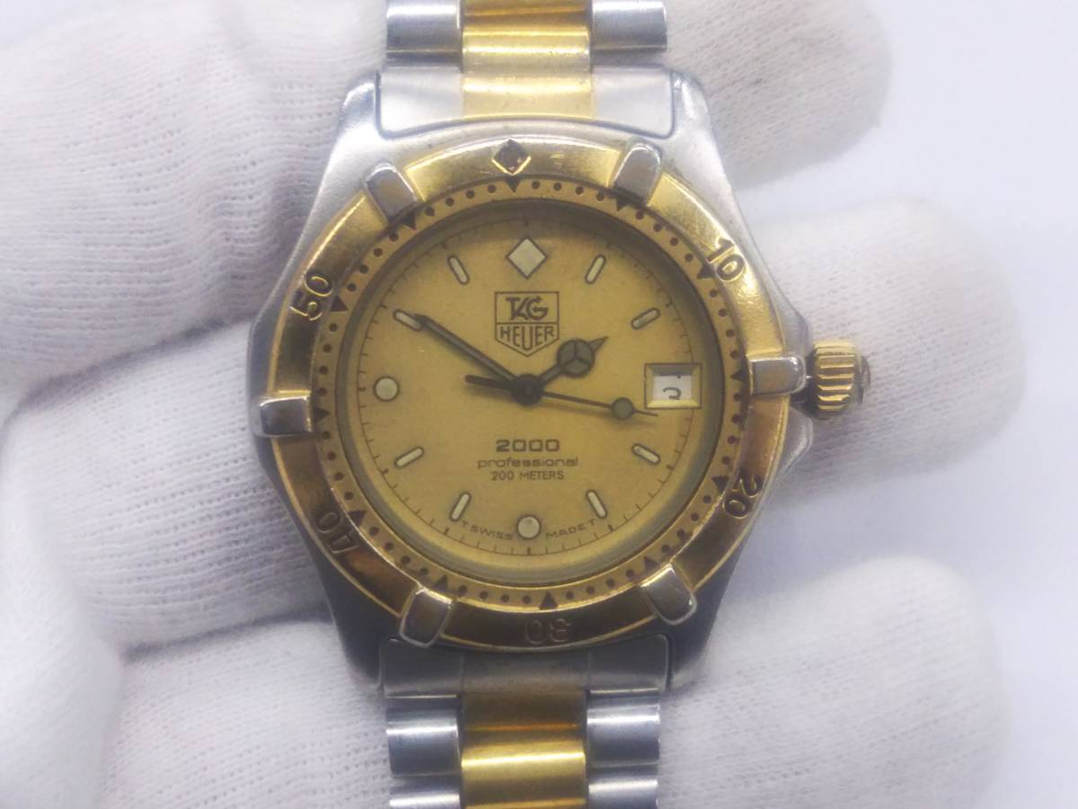 割引発見 964.013 タグホイヤー HEUER TAG 稼働品 ジャンク 腕時計
