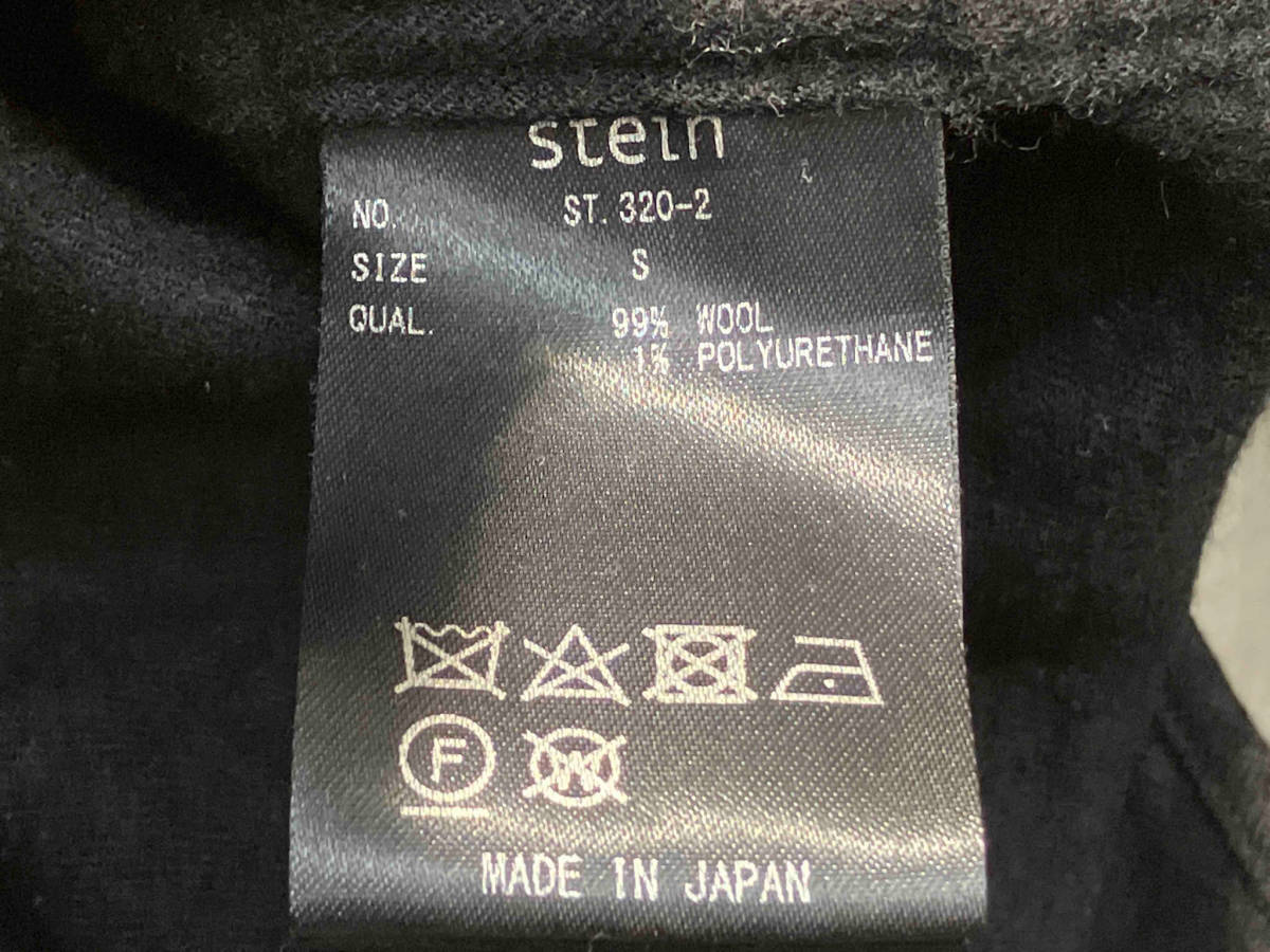 stein シュタイン OVERSIZED DOWN PAT SHIRT (WOOL) S ブラック ST.320-2 長袖シャツ SUPER120S ウール オーバーサイズ_画像4