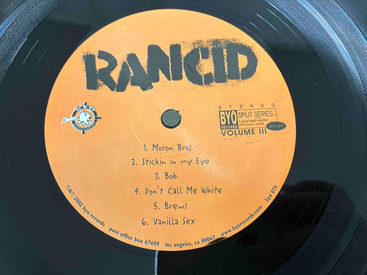 【LP】RANCID/NOFX BYO SPLIT SERIES/VOLUME III BYO079_画像5