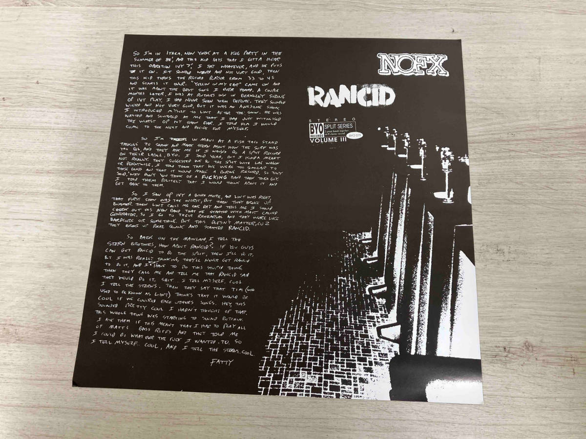 【LP】RANCID/NOFX BYO SPLIT SERIES/VOLUME III BYO079_画像7