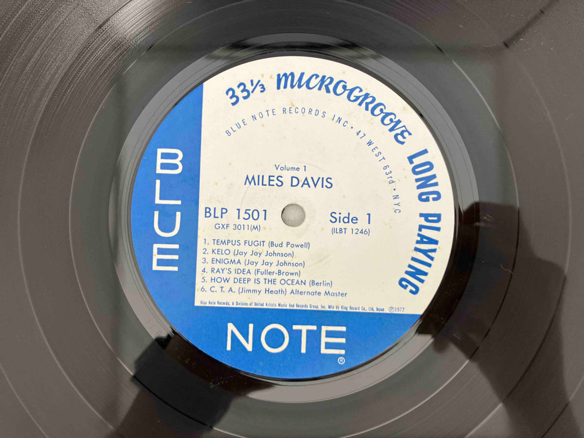 レコード マイルス・デイヴィス Miles Davis マイルス・デイヴィス第1集 Volume 1 GXF 3011の画像4
