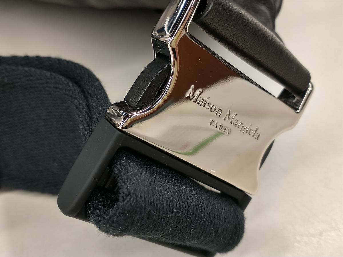 Maison Margiela Glam Slam Belt Bag SB1WB0001 メゾンマルジェラ ショルダーバッグ グラム スラム ベルト レザー ブラック タグ付き_画像10