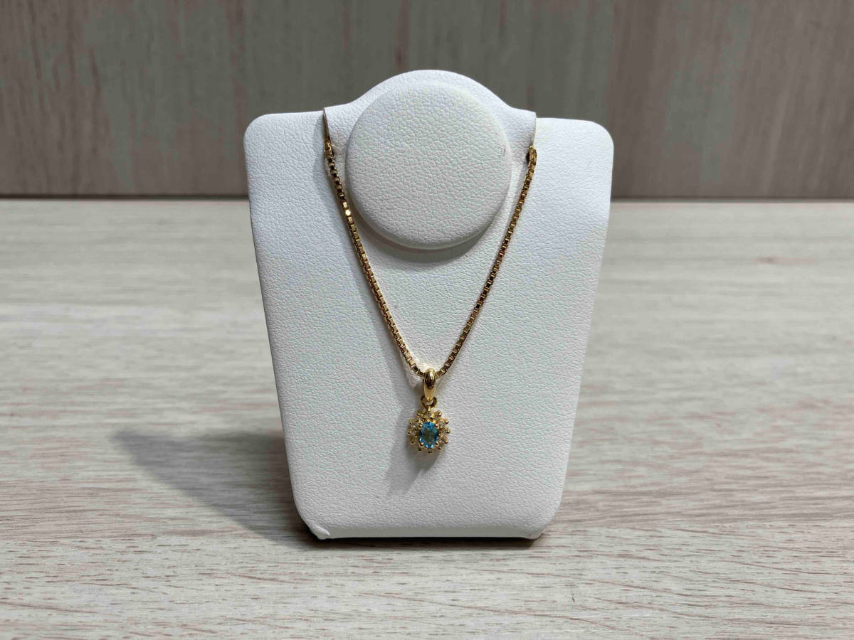 【楽ギフ_のし宛書】 【即決】K18 ネックレス ダイヤ0.06ct 40cm 4.4g その他