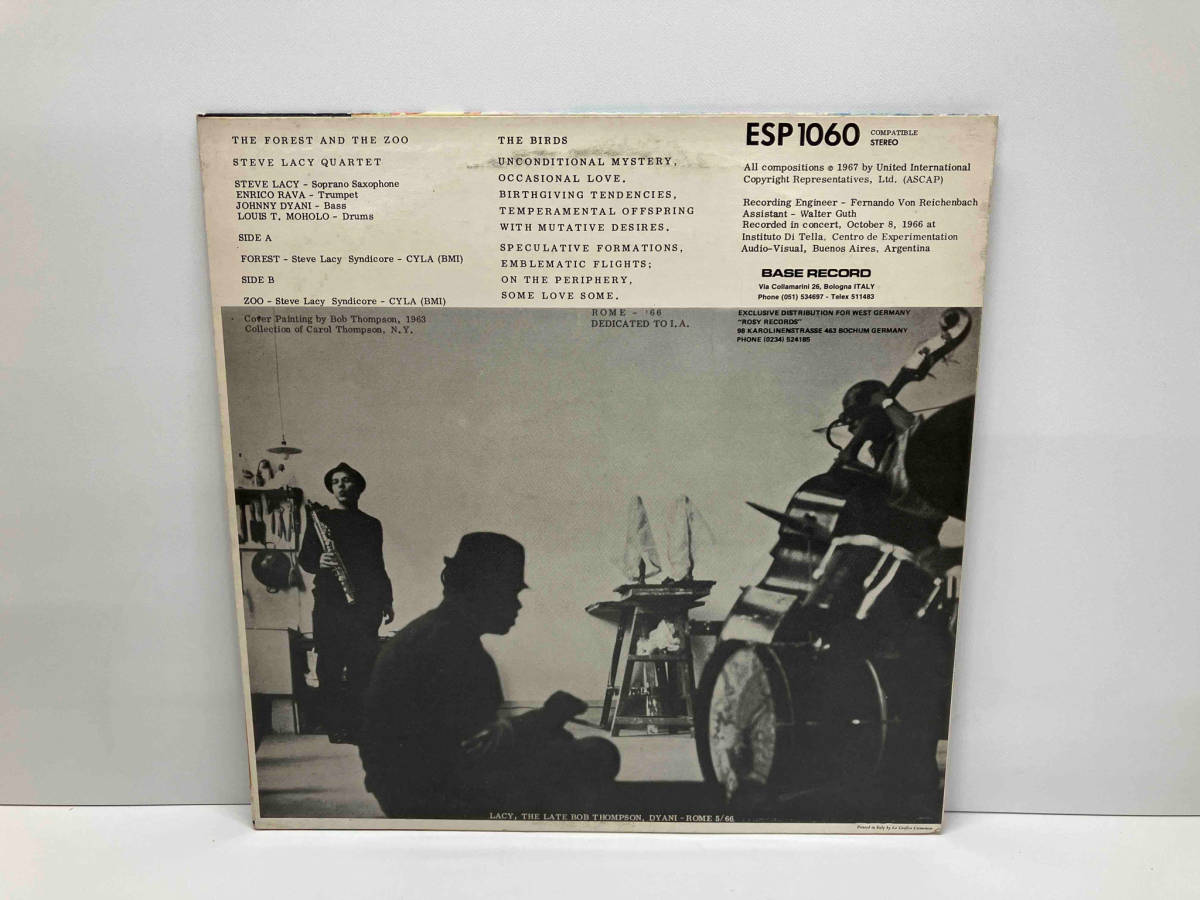 LP Steve Lacy / The Forest And The Zoo スティーブ・レイシー / 森と動物園 ESP1060_画像2