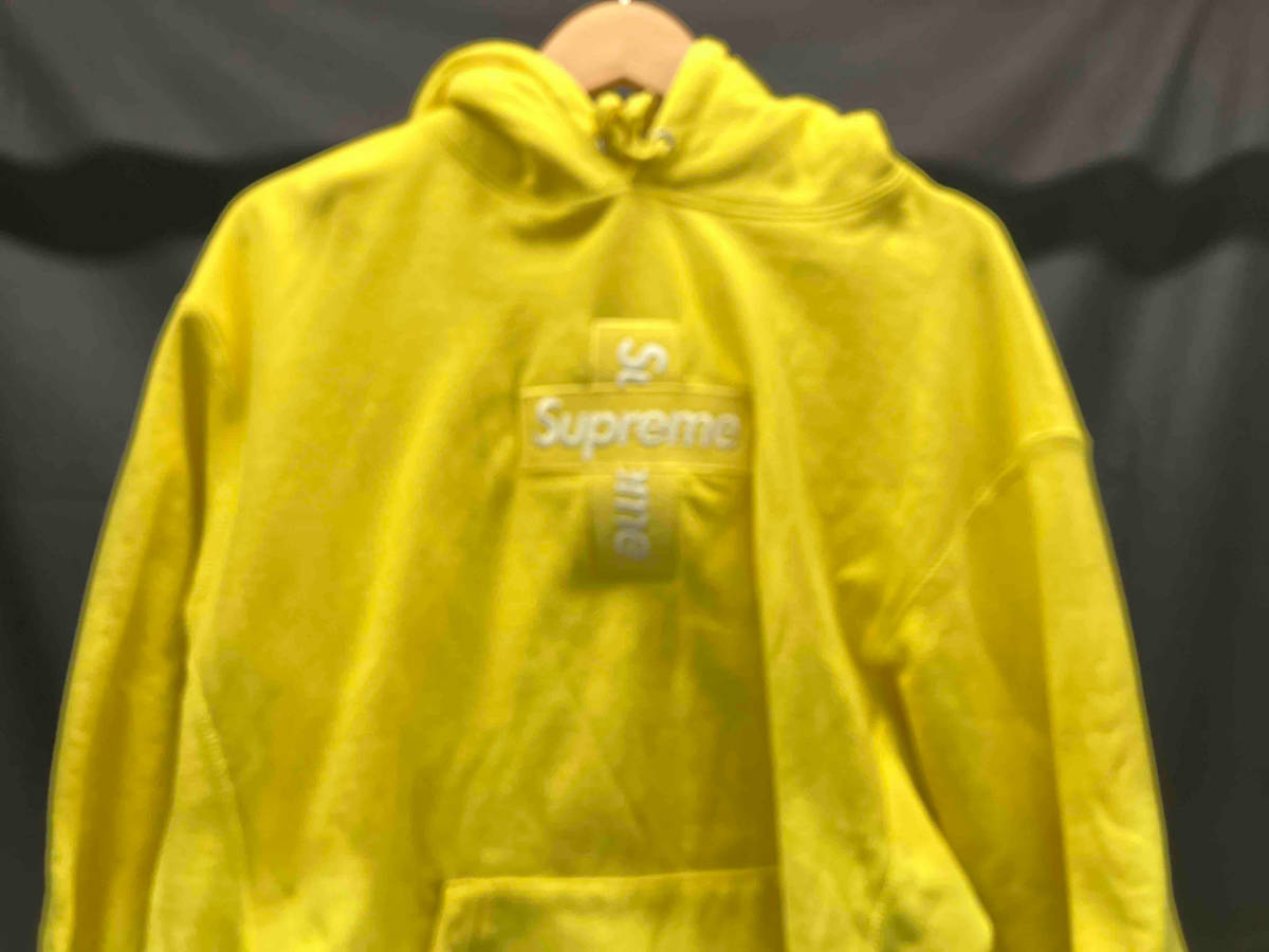 Supreme シュプリーム Cross Box Logo Hooded Sweatshirt パーカー サイズ：M イエロー