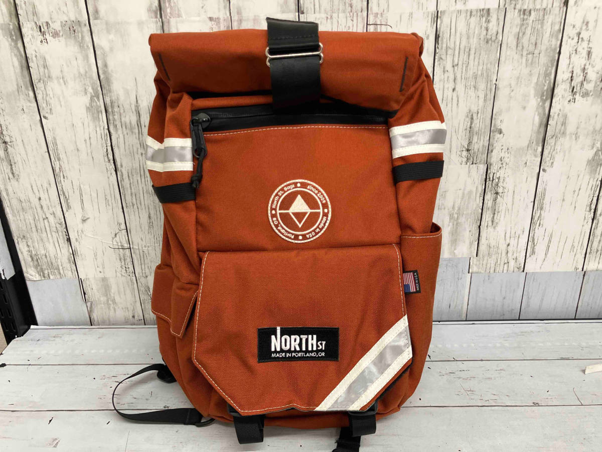 史上最も激安 USA製 Bags ST NORTH リュック ブラウン オレンジ系 朱色