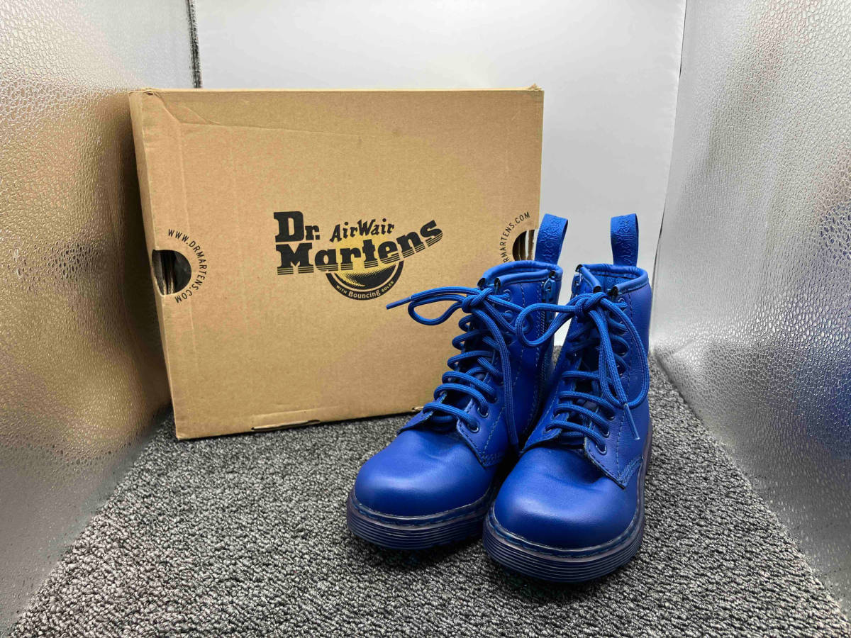 Dr.Martens DELANEYtela колено Dr. Martens примерно 18cm ботинки голубой 