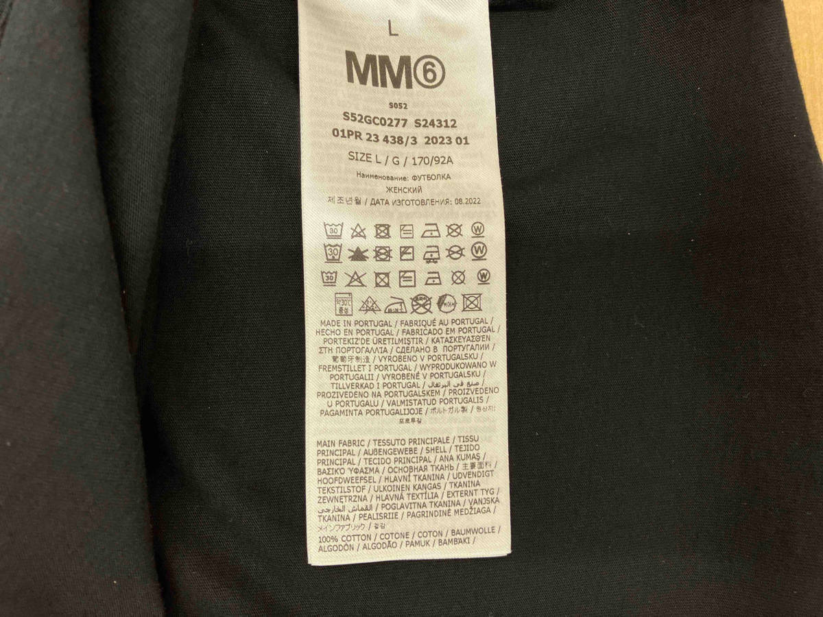 MM6 Maison Margiela エムエム6 メゾンマルジェラ ズームロゴ オーバーサイズ クルーネック Tシャツ S52GC0277 サイズL_画像5