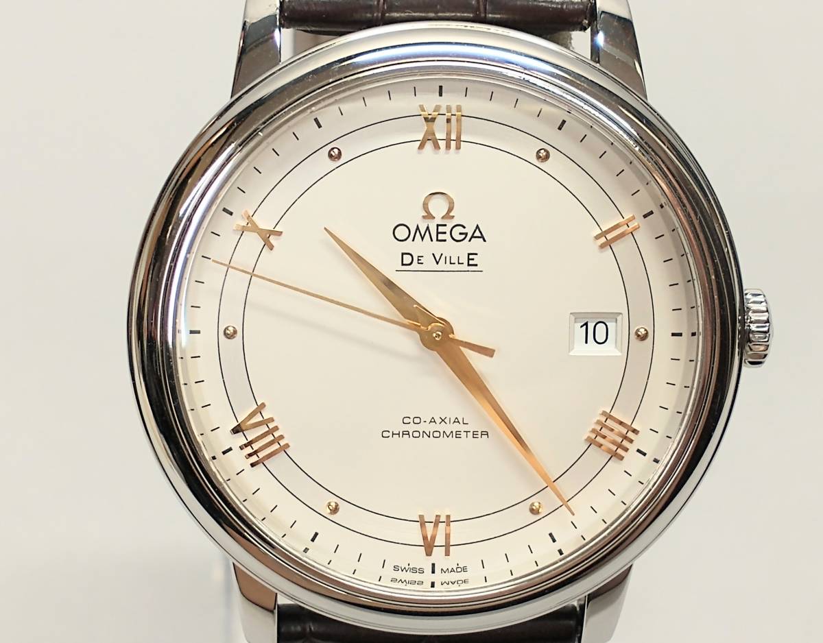 新発売 オメガ OMEGA 修理済 箱/説付 メンズ 自動巻きコーアクシャル