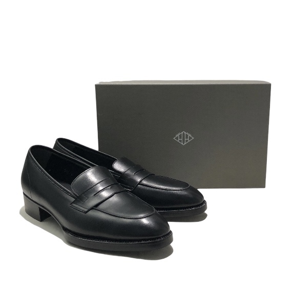 23ss WH WH3501 LOAFER Black ローファー ブラック サイズ8 ダブルエイチ 箱あり 店舗受取可_画像1