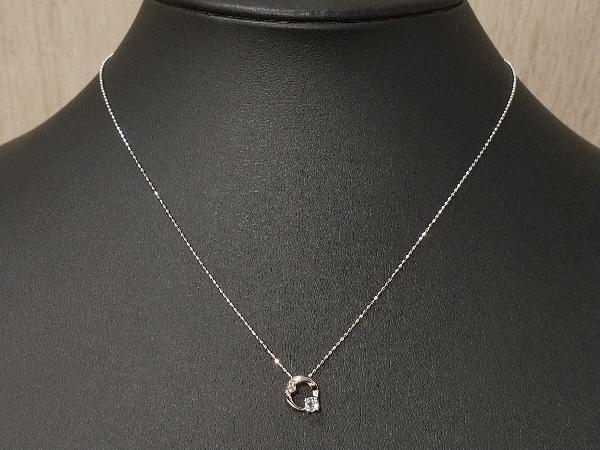 国内正規総代理店アイテム】 【ダイヤ0.01ct】K10WG/40cm/1.6g