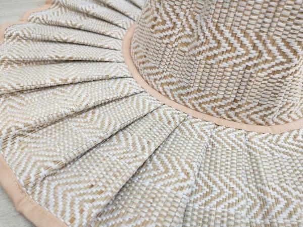 夏 LORNA MURRAY プリーツカプリハット ローナマーレイ 帽子 折りたたみ 天然素材 Mサイズ_画像5