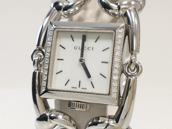 GUCCI グッチ シニョーリア 116.3 12Pダイヤモンド SS ホワイト文字盤 レディース クォーツ 腕時計 店舗受取可