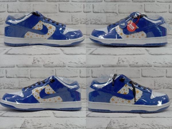 【箱付き】NIKE ナイキ SUPREME SB DUNK LOW OG QS Gold Stars DH 3228 100 HYPER BLUE-METALLIC GOLD 黒タグ付き 27.5cm 店舗受取可_画像4