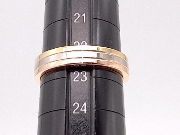 Cartier／K18／スリーカラー／約22号 リングの画像7