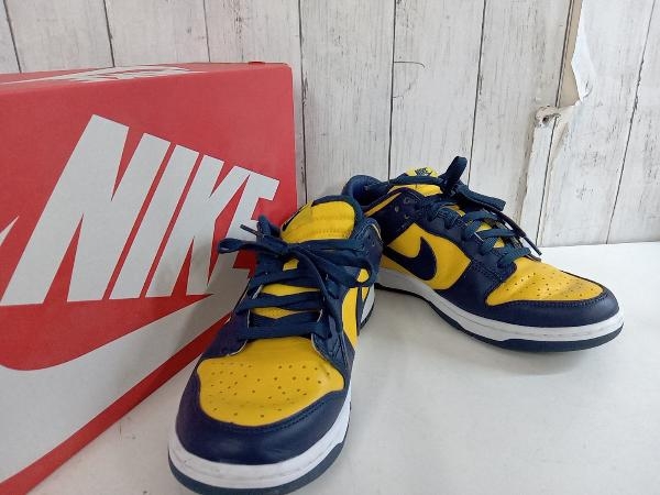 NIKE ナイキ DUNK LOW RETRO ダンク ロー レトロ DD1391-700 スニーカー ネイビー×イエロー 27cm 店舗受取可