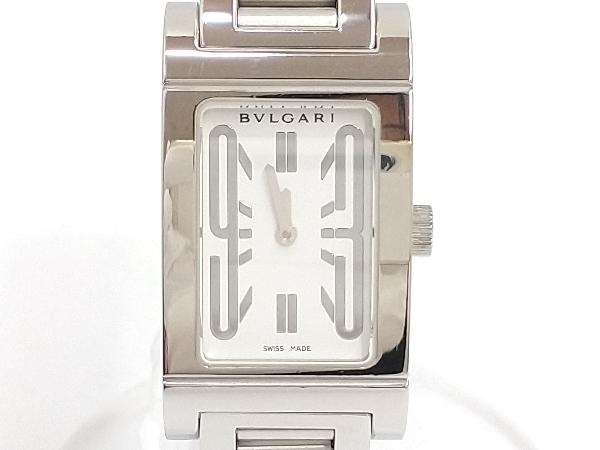 [ polish ending ]BVLGARI BVLGARY re tongue Logo quartz lady's wristwatch RT39S J22798