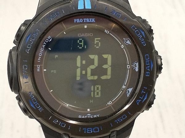 CASIO PRO TREK　カシオ プロトレック　電波ソーラー 　PRW-3100Y 　腕時計　ブラック
