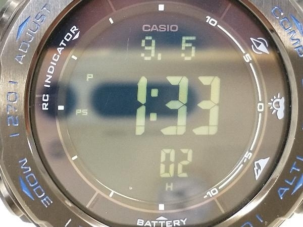 CASIO PRO TREK　カシオ プロトレック　電波ソーラー 　PRW-3100Y 　腕時計　ブラック_画像5