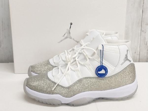 【鑑定済み】NIKE WMNS AIR JORDAN11RETRO/スニーカー/ナイキ/ウィメンズエアジョーダン11レトロ/ WHITE METALLIC SILVER/ AR0715 100/28cm