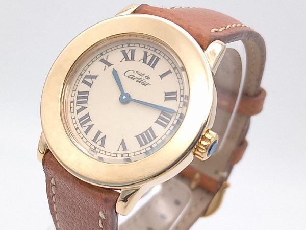 Cartier／マストロンド ヴェルメイユ／1801／クォーツ式 腕時計