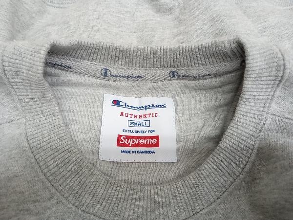 Supreme Champion シュプリーム チャンピオン 19ss CHROME CREWNECK スウェット S トレーナー グレー プリント_画像3