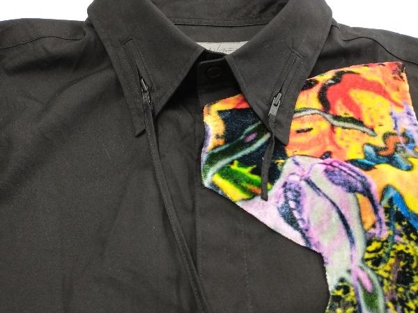 YOHJI YAMAMOTO POUR HOMME/ BROAD R-PATCHWORK/ 長袖シャツ/ヨウジヤマモトプールオム/ロングシャツ/HZ-B18-012/サイズ2/秋_画像9