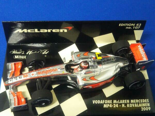 MINICHAMPS 1/43scale Vodafone McLaren Mercedes MP4/24 H.Kovalainen 2009 ミニチャンプス_画像2