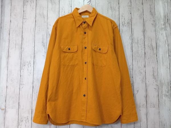 SUGAR CANE シュガーケーン FICTION ROMANCE 9.5oz HEAVY TWILL WORK SHIRT ワークシャツ SC28753 長袖シャツ マスタード XL 店舗受取可