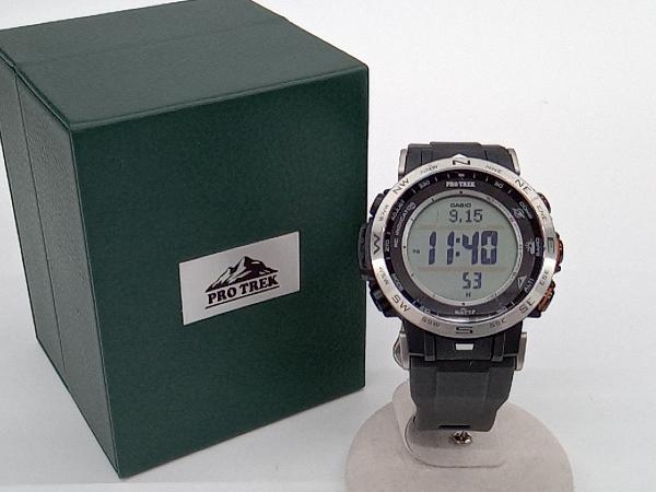 CASIO Casio PRO TREK Protrek PRW-30 radio wave solar multiband 6 men's wristwatch store receipt possible 