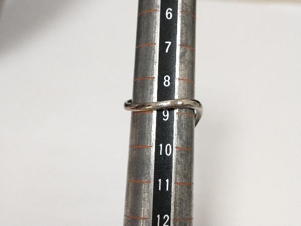 正規品質保証】 【Vリング】Pt900/ダイヤ0.18ct/2.6g/プラチナ