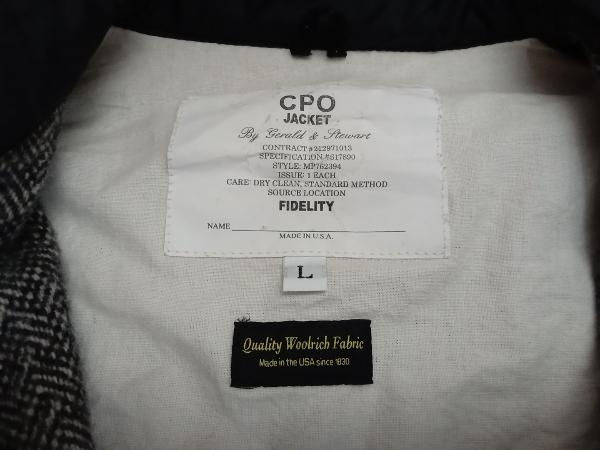 FIDELITY フィデリティ CPO JACKET ジャケット 総柄 グレー Lサイズ 店舗受取可_画像5