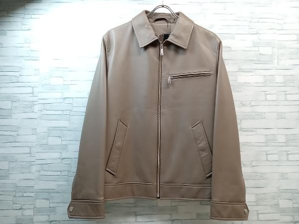 最初の 羊革 レザージャケット ダックス DAKS ブラウン系 定価297,000