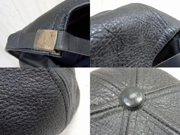 KADOYA キャップ 帽子 ブラック 牛革 表記サイズ不明 店舗受取可_画像7