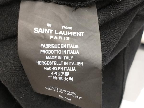 Saint Laurent サンローラン スタープリント 412182 半袖Tシャツ ブラック XSサイズ 店舗受取可_画像4