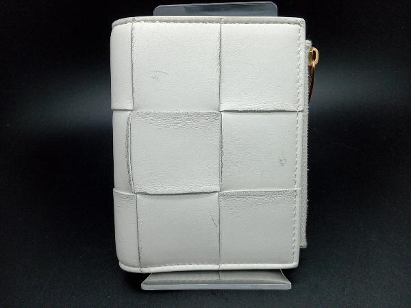 BOTTEGA VENETA マキシイントレチャート 二つ折り財布 P02043327U ホワイト ボッテガヴェネタ_画像1