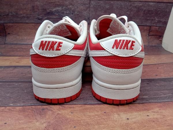 スニーカー NIKE DUNK LOW RETRO CHAMPIONSHIP RED ナイキ ダンク ロー レトロ チャンピオンシップ レッド サイズ26.5cm_画像3