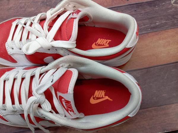 スニーカー NIKE DUNK LOW RETRO CHAMPIONSHIP RED ナイキ ダンク ロー レトロ チャンピオンシップ レッド サイズ26.5cm_画像7