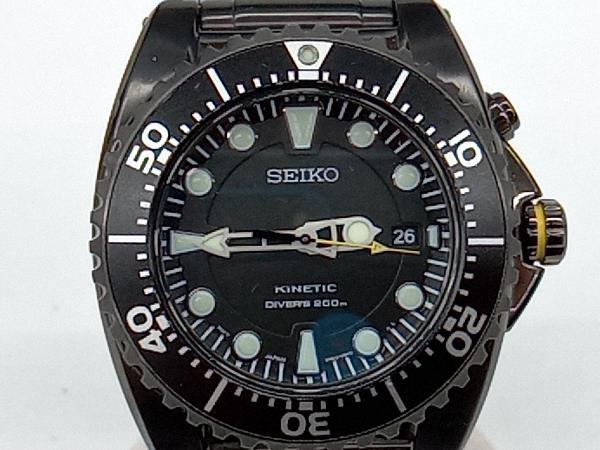 本物の SEIKO セイコー 5M62-0BL0 KINETIC キネティック オート