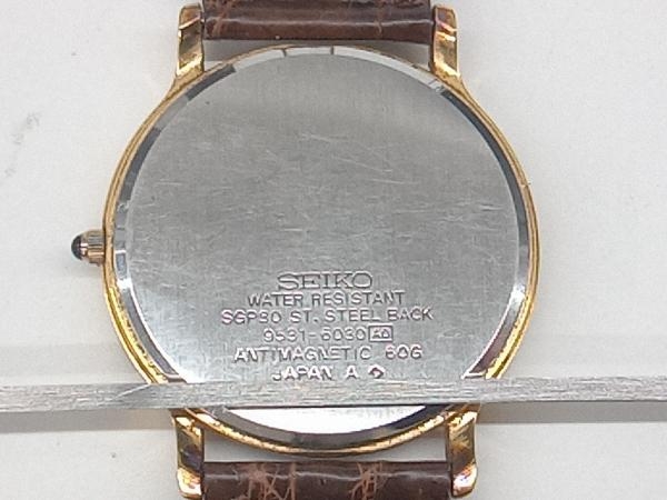 SEIKO セイコー DOLCE ドルチェ 9531-6030 電池式 クォーツ ホワイト文字盤 ゴールド 腕時計 店舗受取可の画像7