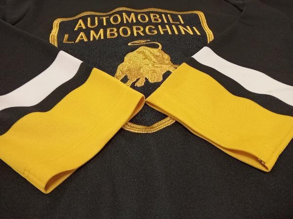 【現状品】Supreme Automobili Lamborghini Hockey Jersey 長袖Tシャツ Vネック メンズ Mサイズ ブラック 20SS_画像5