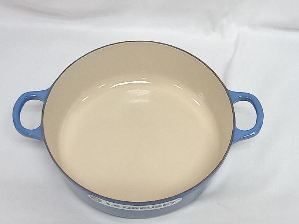 【未使用品】 ル・クルーゼ　LE CREUSET 24cm ココットジャポネーズ コバルトブルー_画像3