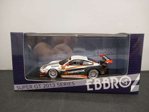 EBBRO 1/43 SUPER GT300 HANKOOK PORSCHE 2013 No.33 WHITE エブロ_画像1