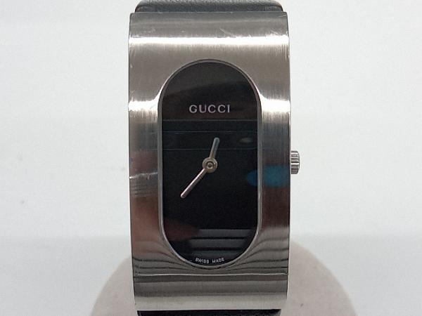 GUCCI　グッチ　2400L　電池式　クォーツ　ブラック×シルバー　レディース腕時計　 店舗受取可