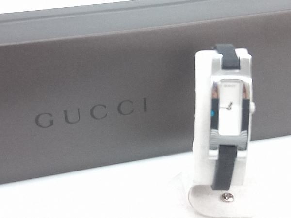 人気商品】 GUCCI グッチ 3900L 電池式 クォーツ スクエア ホワイト