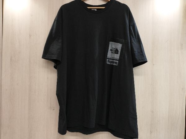 夏 Supreme シュプリーム THE NORTH FACE PRINTED POCKET TEE 23ss NT02309I XXL ブラック