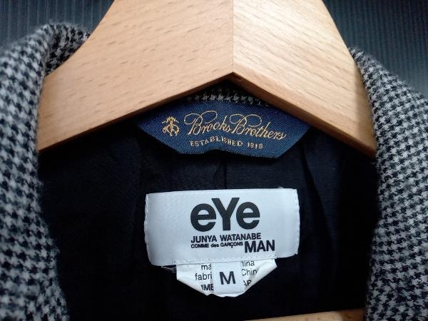 COMME des GARCONS ジャケット eYe JUNYA WATANABE MAN Brooks Brothers／ウール縮絨千鳥格子 テーラード グレー Mサイズ 店舗受取可_画像2