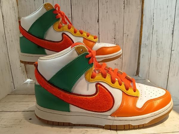 NIKE スニーカー NIKE DUNK HIRETRO UNIVESITY ナイキ ダンク ハイ レトロ ユニバーシティー スニーカー DR8805 100 27cm 人気_画像3