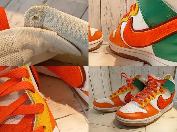 NIKE スニーカー NIKE DUNK HIRETRO UNIVESITY ナイキ ダンク ハイ レトロ ユニバーシティー スニーカー DR8805 100 27cm 人気_画像9