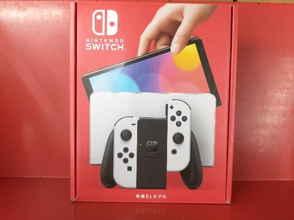 美品 未使用品 Nintendo Switch(有機ELモデル) Joy-Con(L)/(R) ホワイト(HEGSKAAAA)